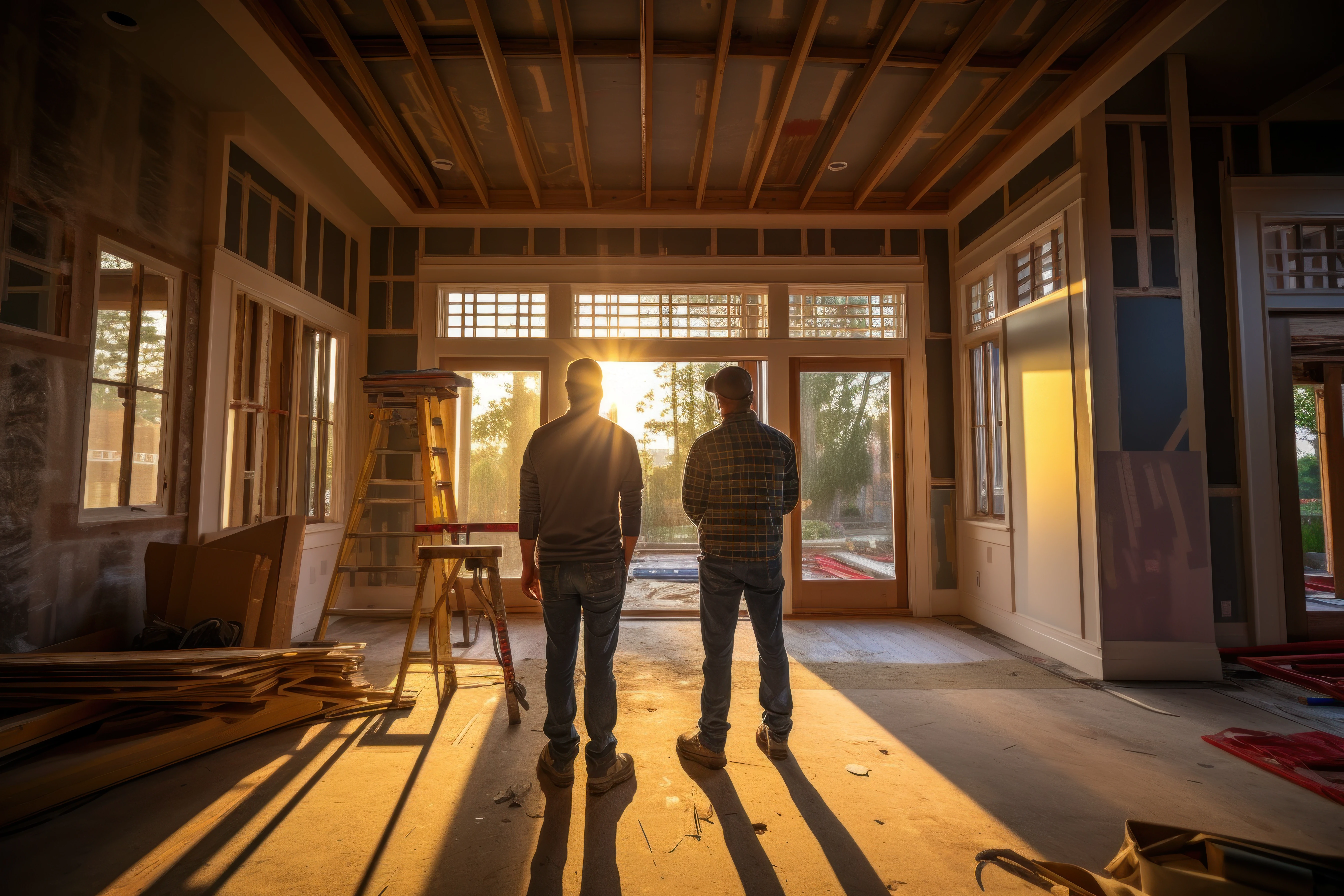 ADU Pro Dallas construction expert discussing project with client