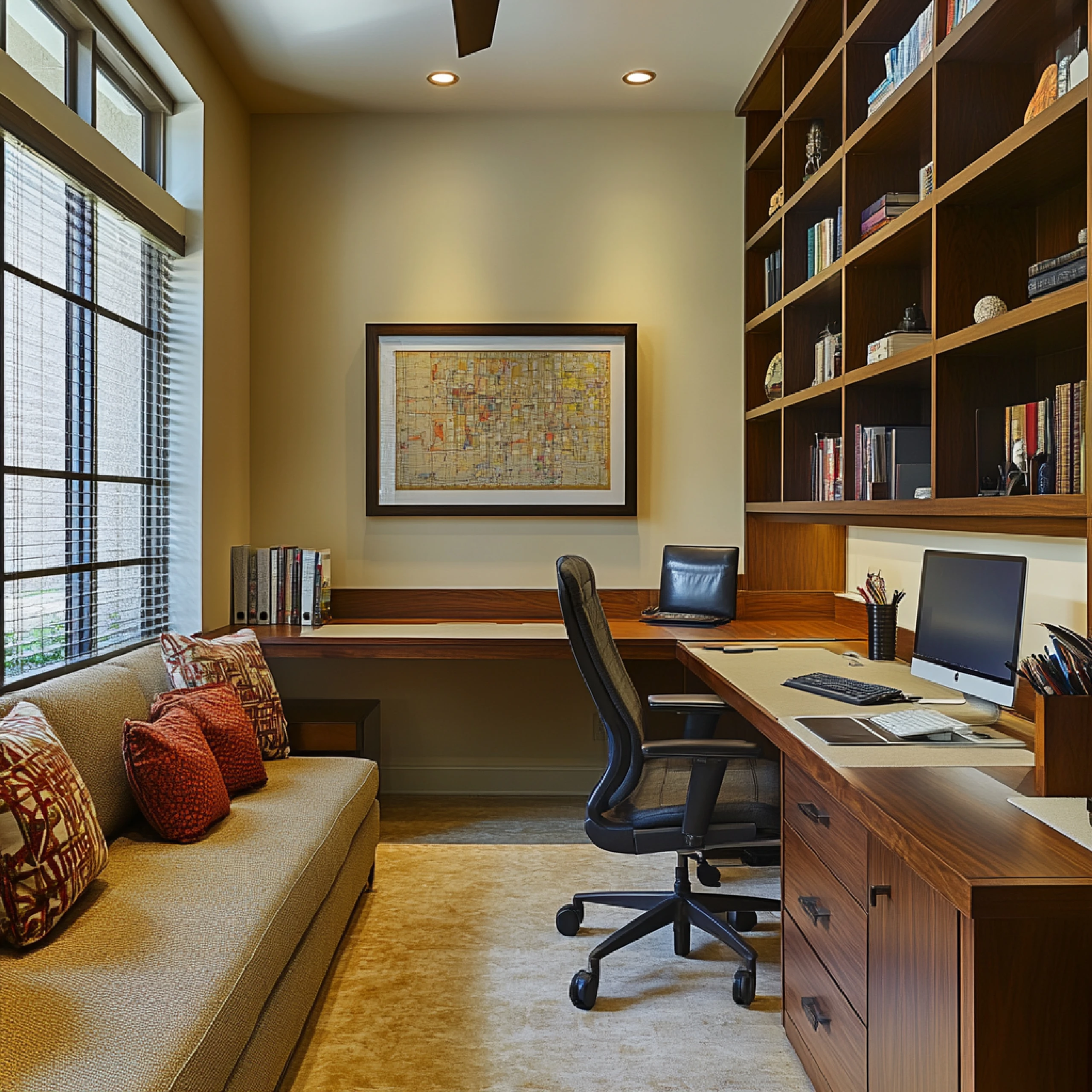 Garage to home office conversion by ADU Pro Dallas